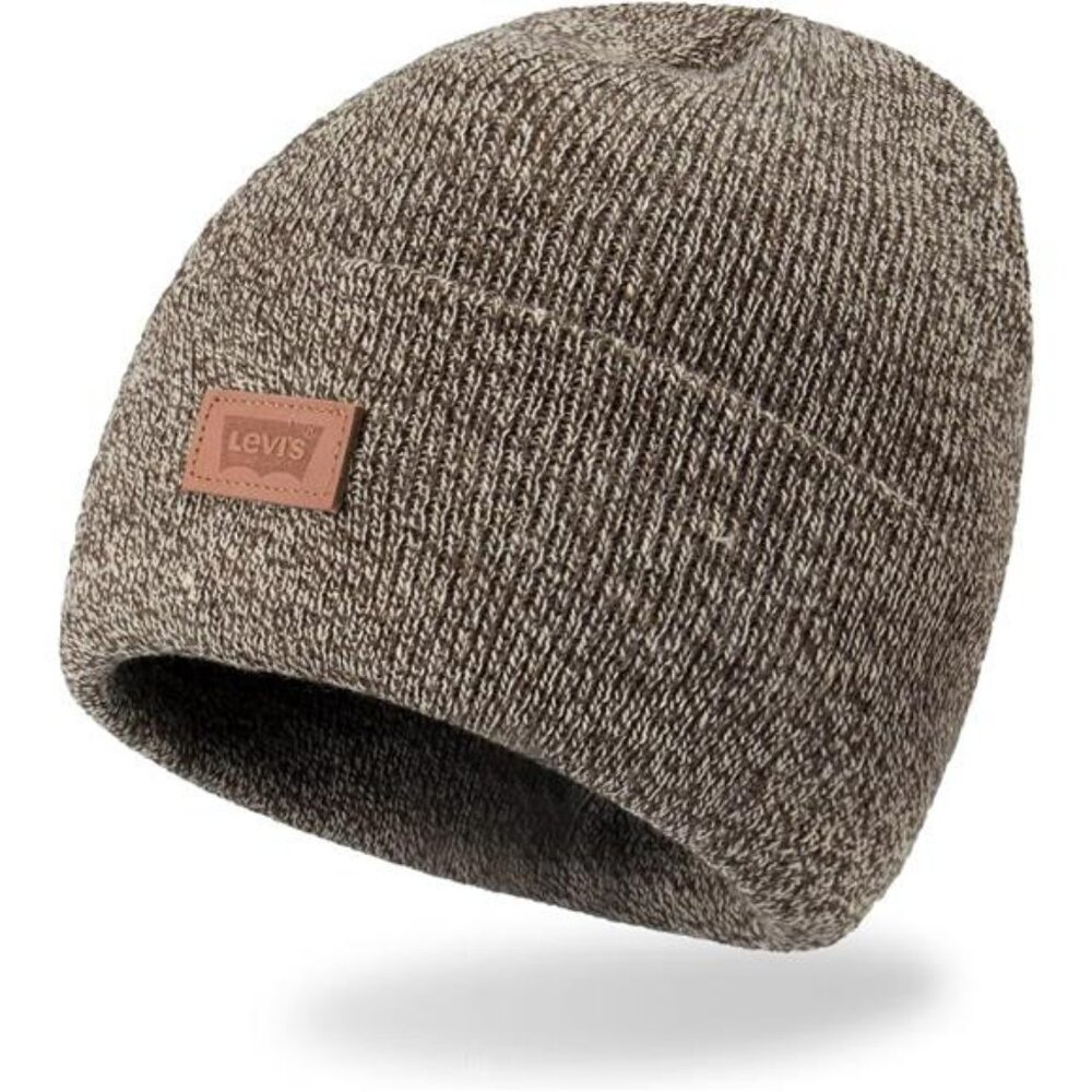 Levi's Mens All-Season Hero Beanie Soft Knit Cuffed Winter Hat - Picture 2 of 7